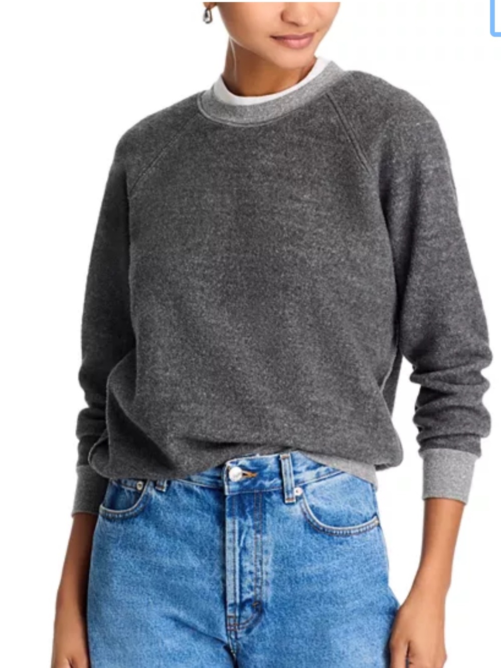 PerfectWhiteTee Ziggy Sweatshirt in Dark Gray